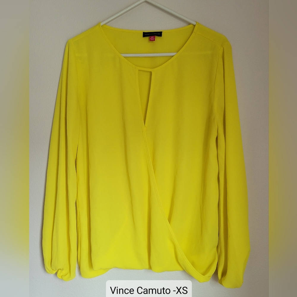 Yellow long sleeved top